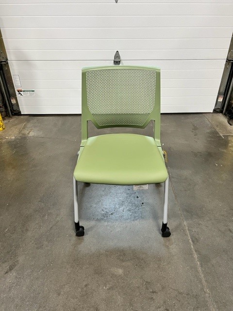 SIDE CHAIR WITH CASTERS