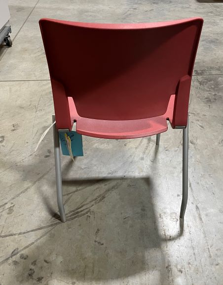ARMLESS RED CHAIR