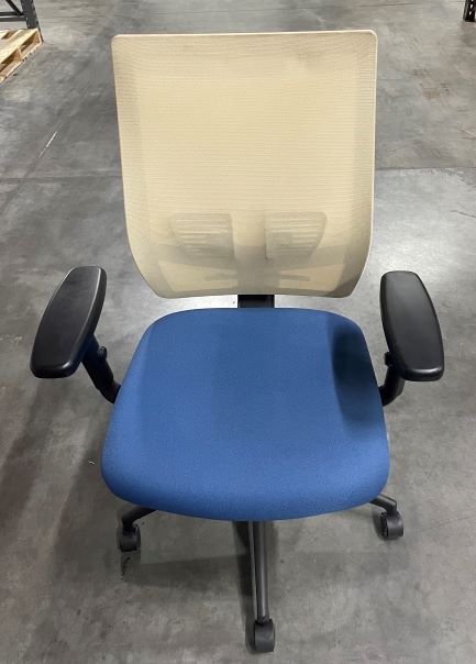 AFFINITY CHAIR WITH BLUE SEAT