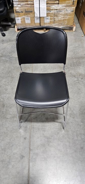 Black/Chrome Stack Chairs
